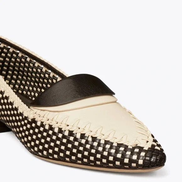 ‼️NEW TORY BURCH Envelope Loafer Woven Raffia Coco/New Cream US 8 - Picture 5 of 14